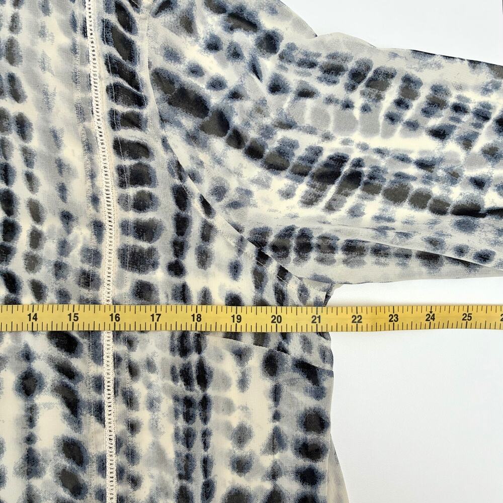 Soft Surroundings White and Navy Tie-Dye Maxi Dress - Picture 4 of 9